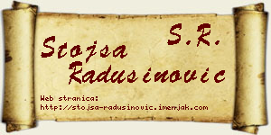 Stojša Radusinović vizit kartica